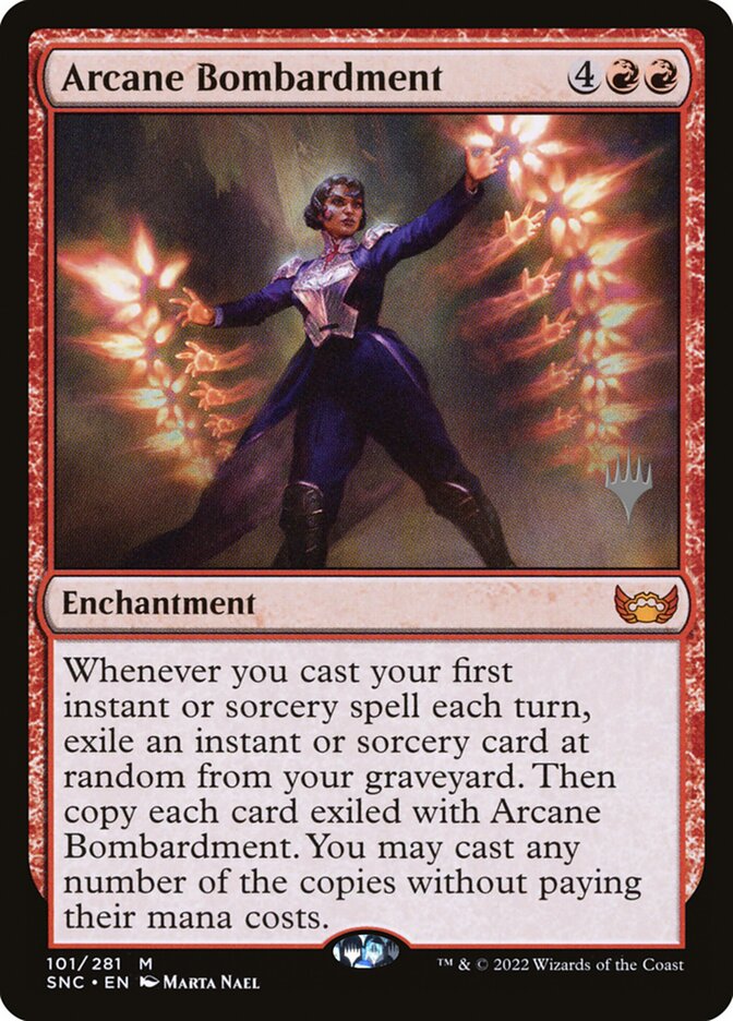 Arcane Bombardment (Streets of New Capenna Promos)