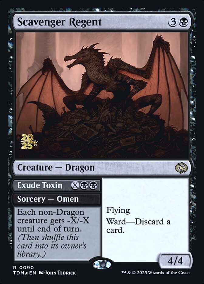 Scavenger Regent // Exude Toxin (Tarkir: Dragonstorm Promos)