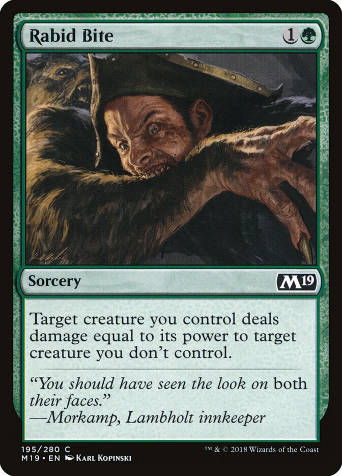 Rabid Bite (Core Set 2019)