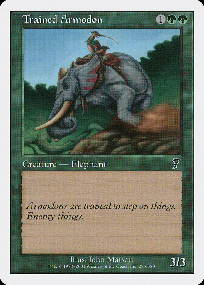 Trained Armodon (Seventh Edition)