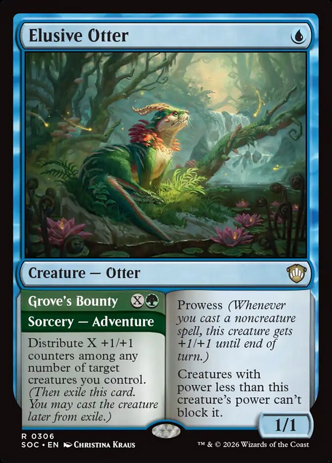 Elusive Otter // Grove's Bounty (Secrets of Strixhaven Commander)
