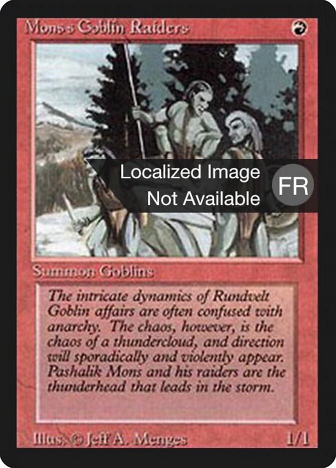 Mons's Goblin Raiders (Foreign Black Border)