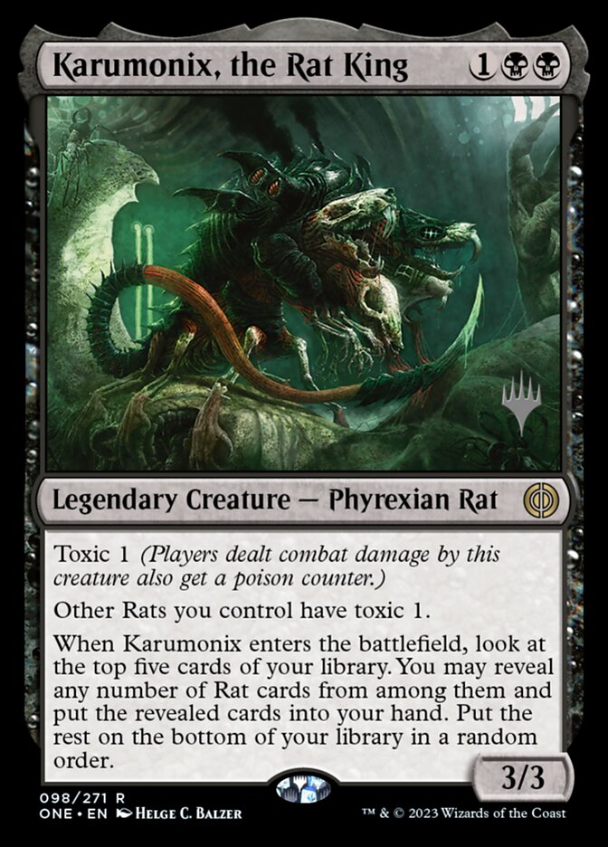 Karumonix, the Rat King (Phyrexia: All Will Be One Promos)
