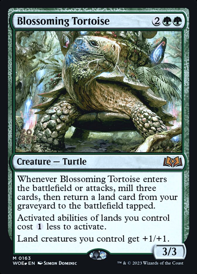 Blossoming Tortoise (Wilds of Eldraine Promos)