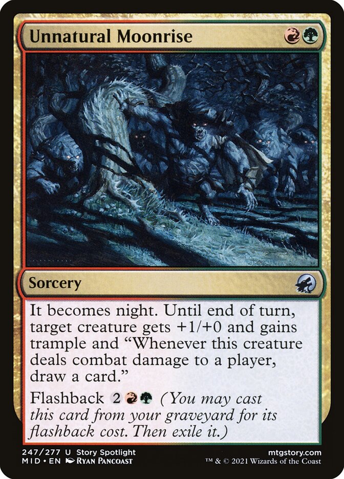 Unnatural Moonrise (Innistrad: Midnight Hunt)