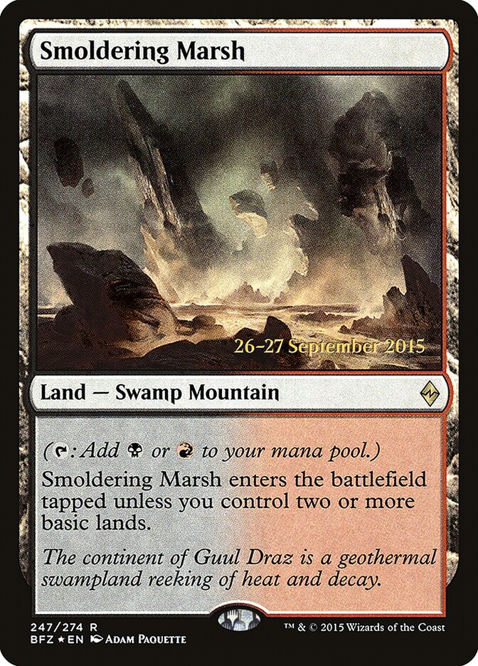 Smoldering Marsh (Battle for Zendikar Promos)