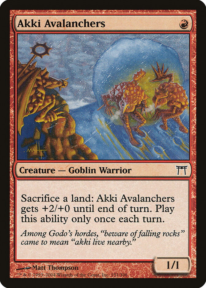 Akki Avalanchers (Champions of Kamigawa)