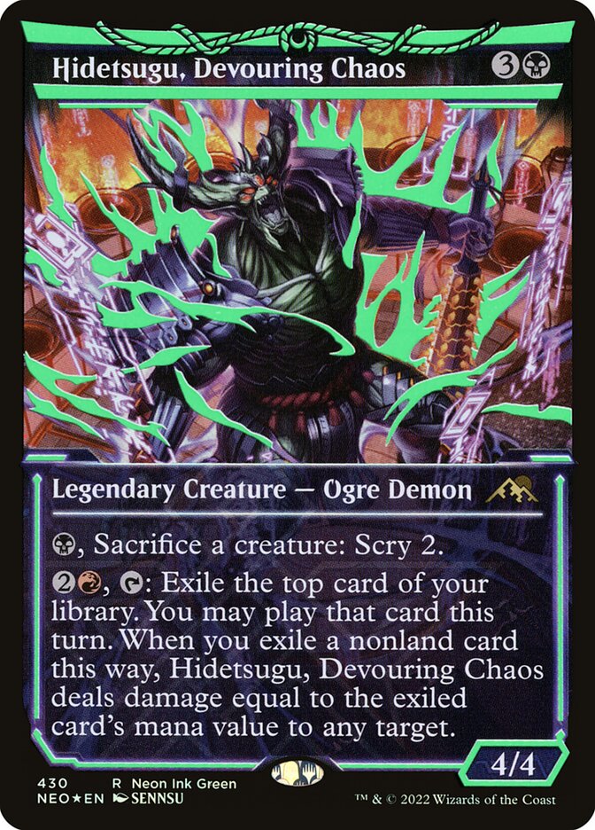 Hidetsugu, Devouring Chaos (Kamigawa: Neon Dynasty)