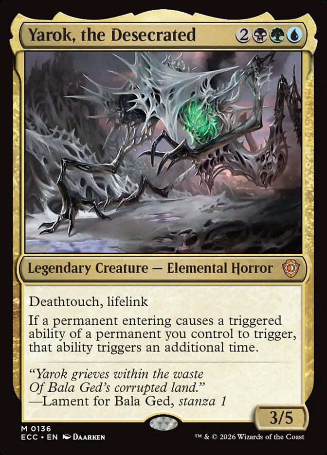 Yarok, the Desecrated (Lorwyn Eclipsed Commander)