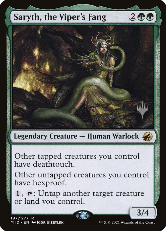 Saryth, the Viper's Fang (Innistrad: Midnight Hunt Promos)