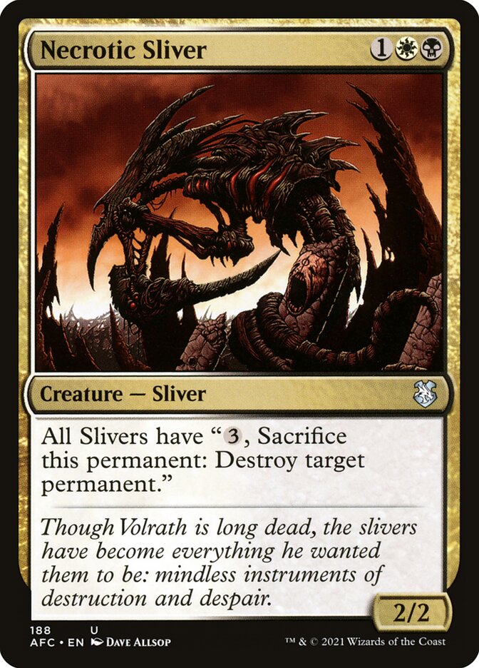 Necrotic Sliver (Forgotten Realms Commander)