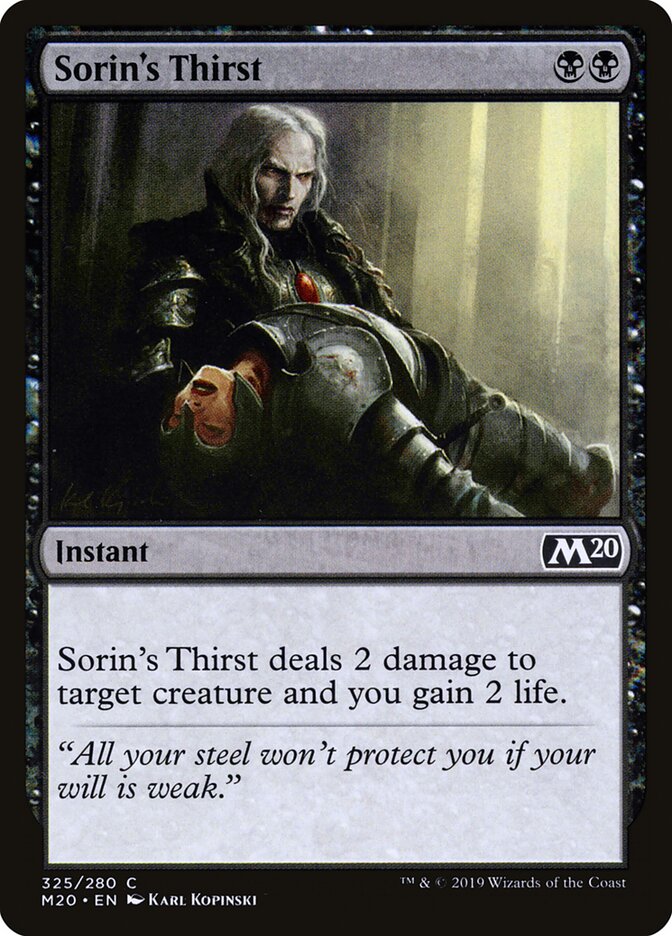 Sorin's Thirst (Core Set 2020)
