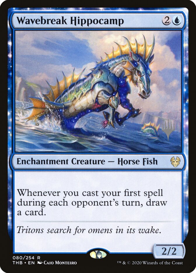 Wavebreak Hippocamp (Theros Beyond Death Promos)