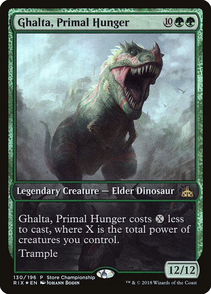 Ghalta, Primal Hunger (Rivals of Ixalan Promos)