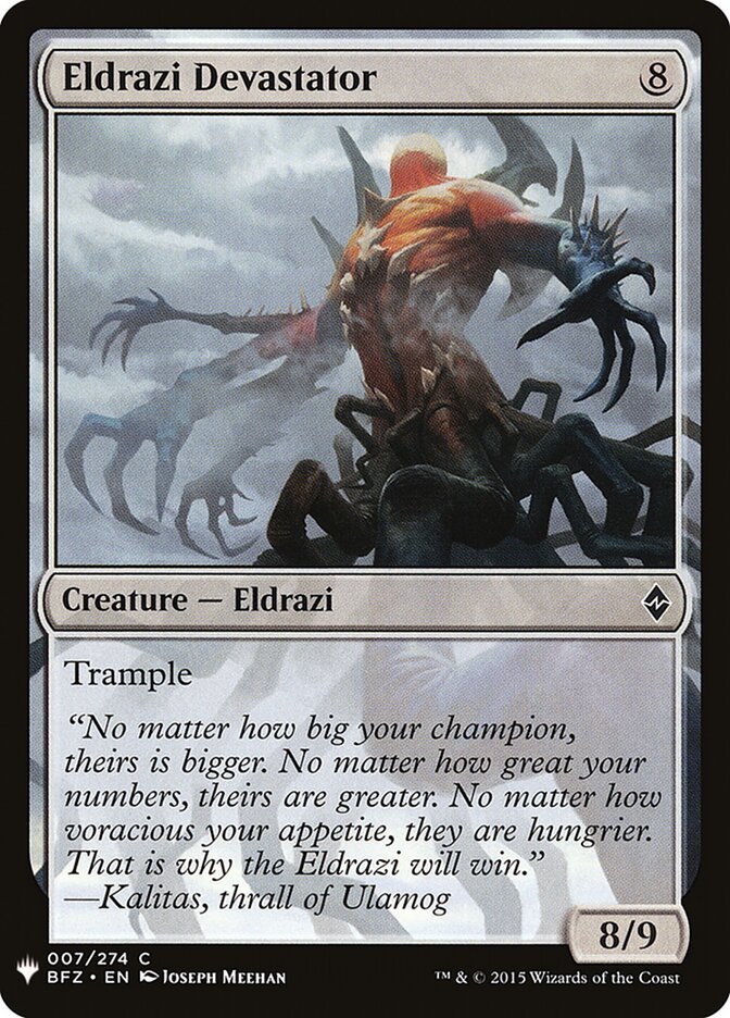 Eldrazi Devastator (The List)
