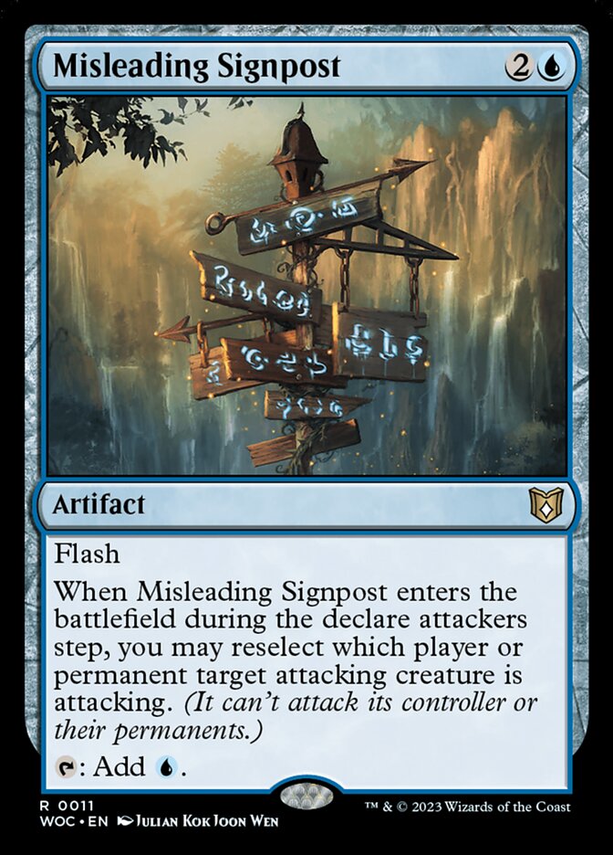 Misleading Signpost (Wilds of Eldraine Commander)