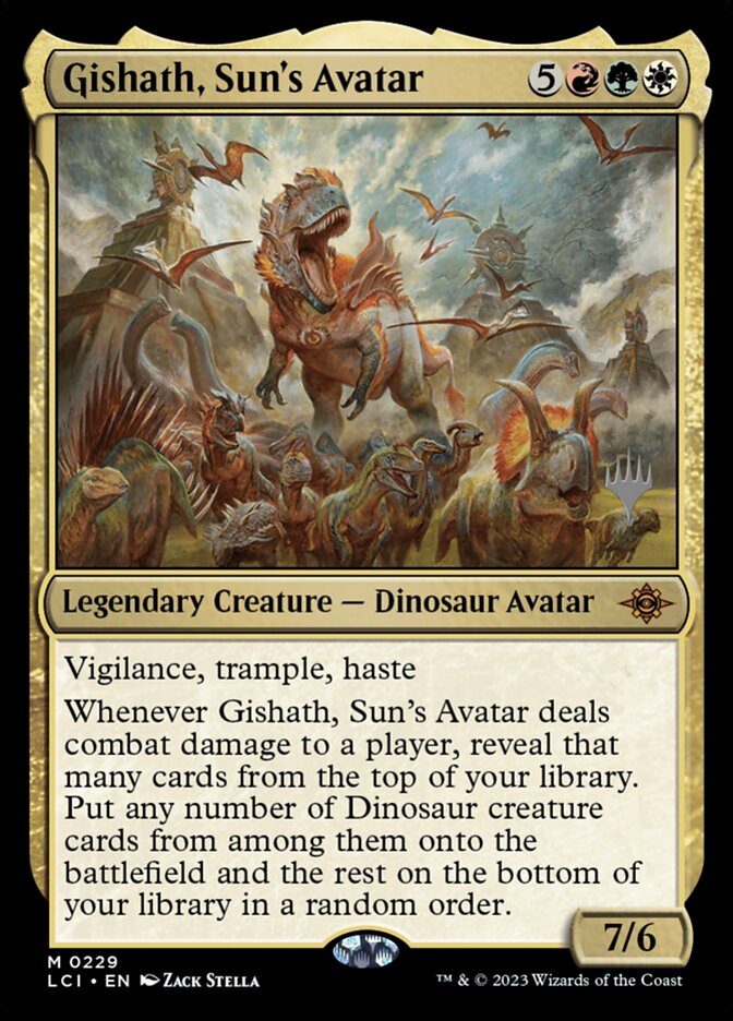 Gishath, Sun's Avatar (The Lost Caverns of Ixalan Promos)