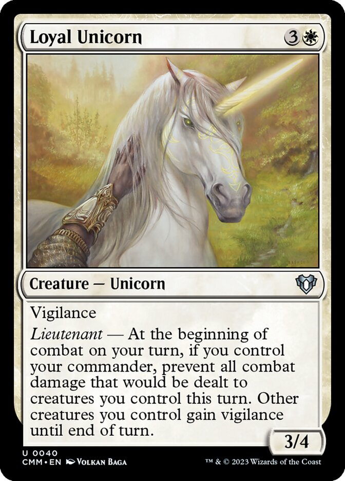 Loyal Unicorn (Commander Masters)
