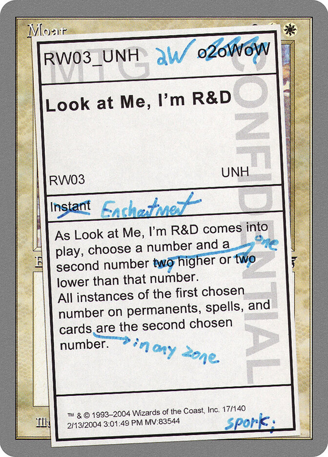 Look at Me, I'm R&D (Unhinged)