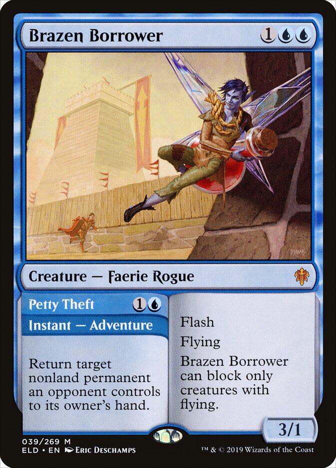Brazen Borrower // Petty Theft (Throne of Eldraine)