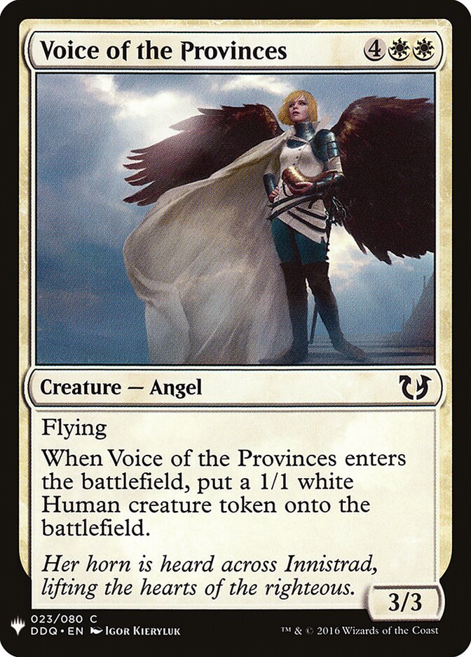 Voice of the Provinces (The List)