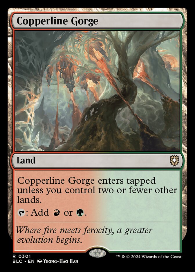 Copperline Gorge (Bloomburrow Commander)
