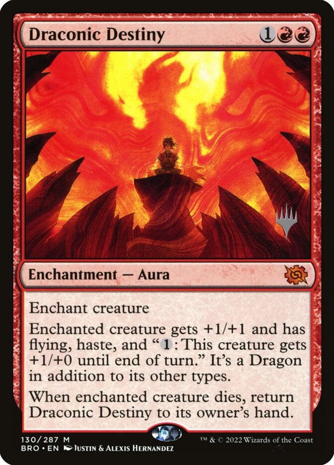 Draconic Destiny (The Brothers' War Promos)
