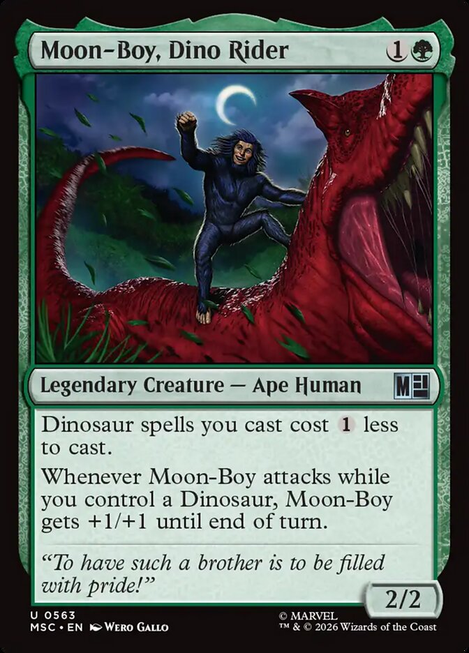 Moon-Boy, Dino Rider (Marvel Super Heroes Commander)