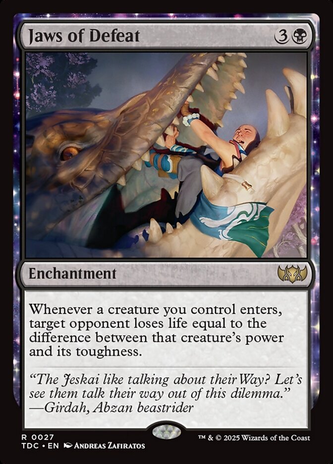 Jaws of Defeat (Tarkir: Dragonstorm Commander)