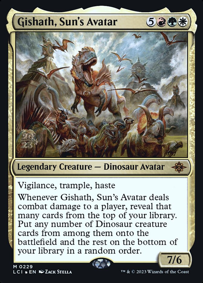 Gishath, Sun's Avatar (The Lost Caverns of Ixalan Promos)