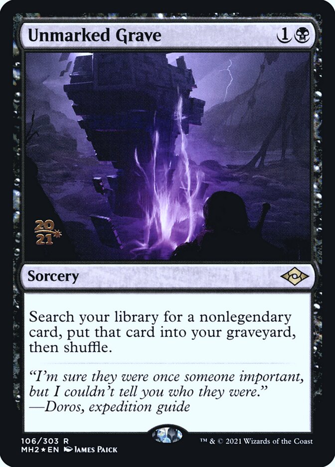 Unmarked Grave (Modern Horizons 2 Promos)