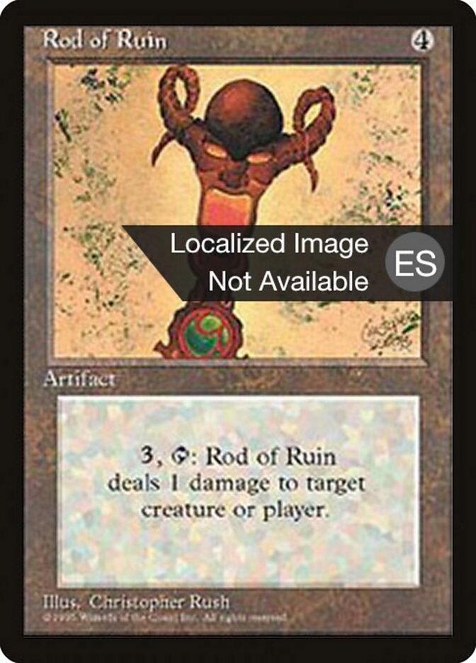 Rod of Ruin (Fourth Edition Foreign Black Border)