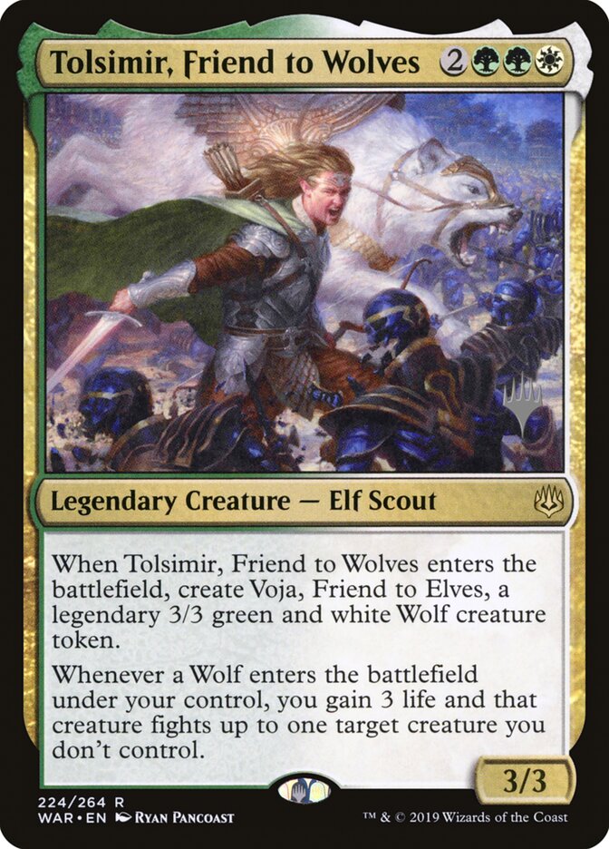 Tolsimir, Friend to Wolves (War of the Spark Promos)