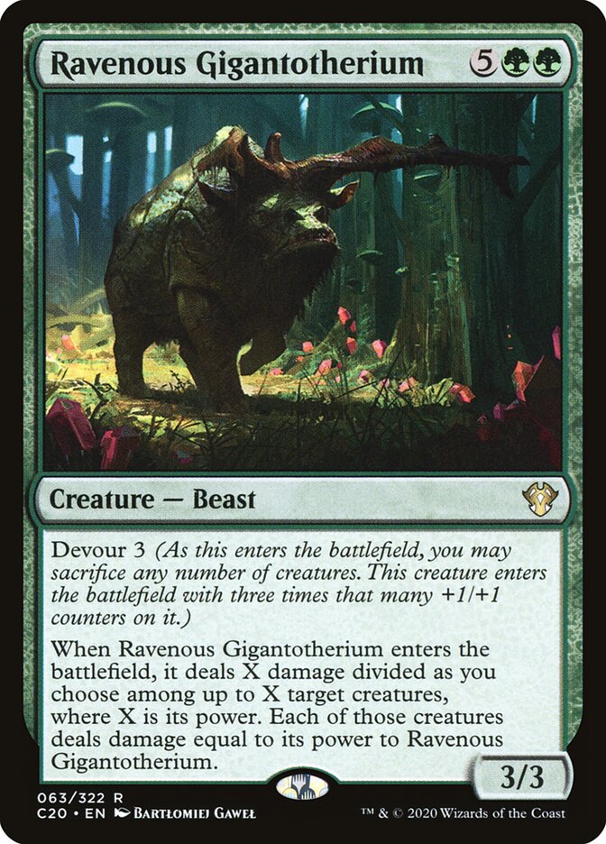 Ravenous Gigantotherium (Commander 2020)