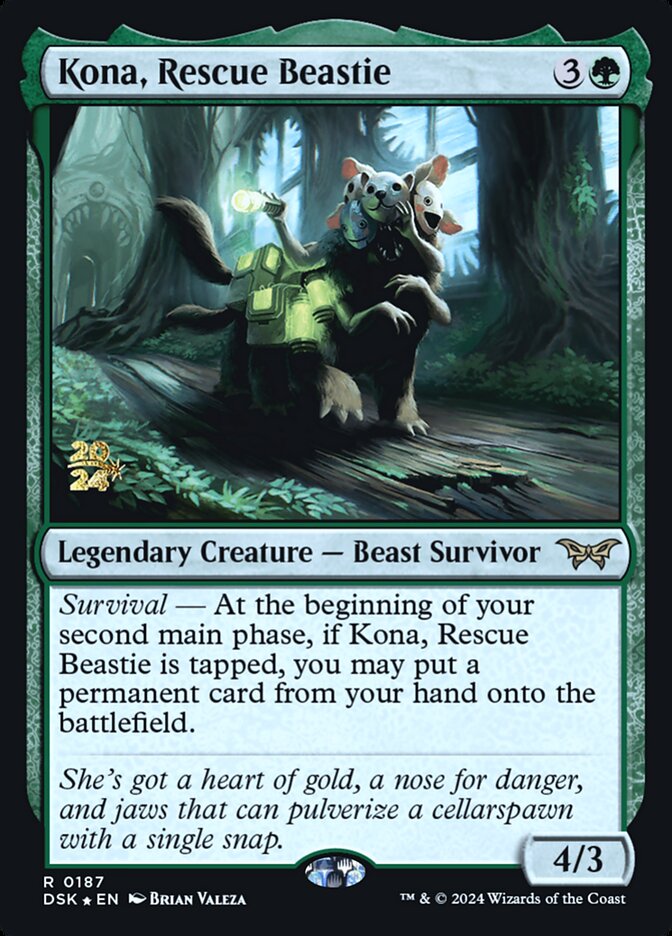 Kona, Rescue Beastie (Duskmourn: House of Horror Promos)