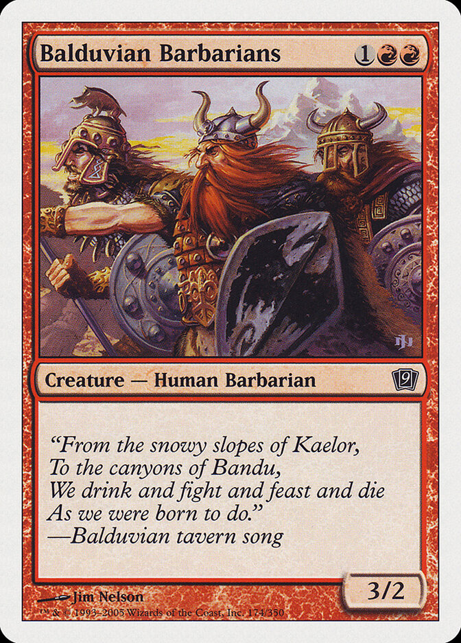 Balduvian Barbarians (Ninth Edition)