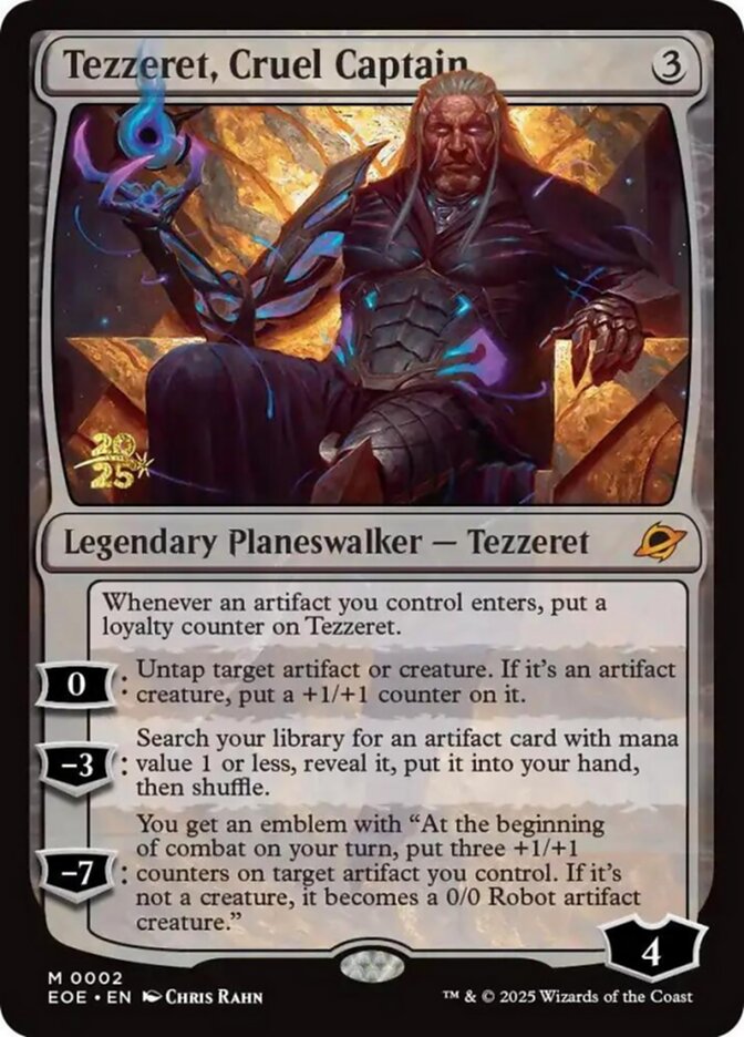 Tezzeret, Cruel Captain (Edge of Eternities Promos)