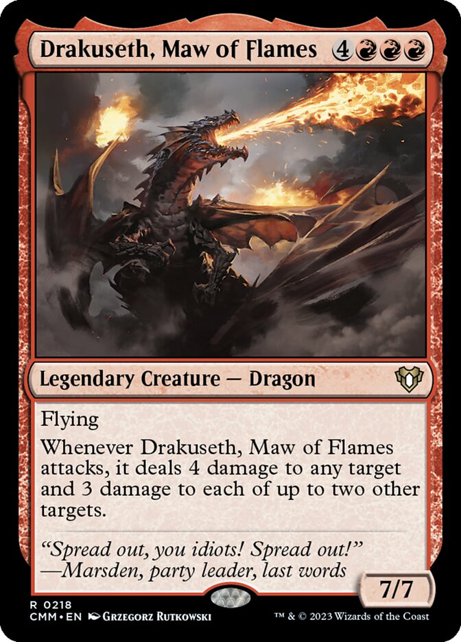 Drakuseth, Maw of Flames (Commander Masters)