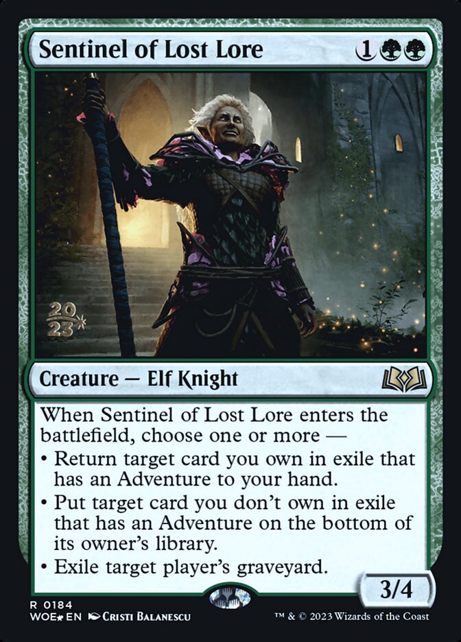 Sentinel of Lost Lore (Wilds of Eldraine Promos)
