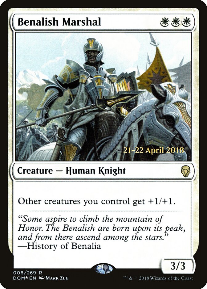 Benalish Marshal (Dominaria Promos)
