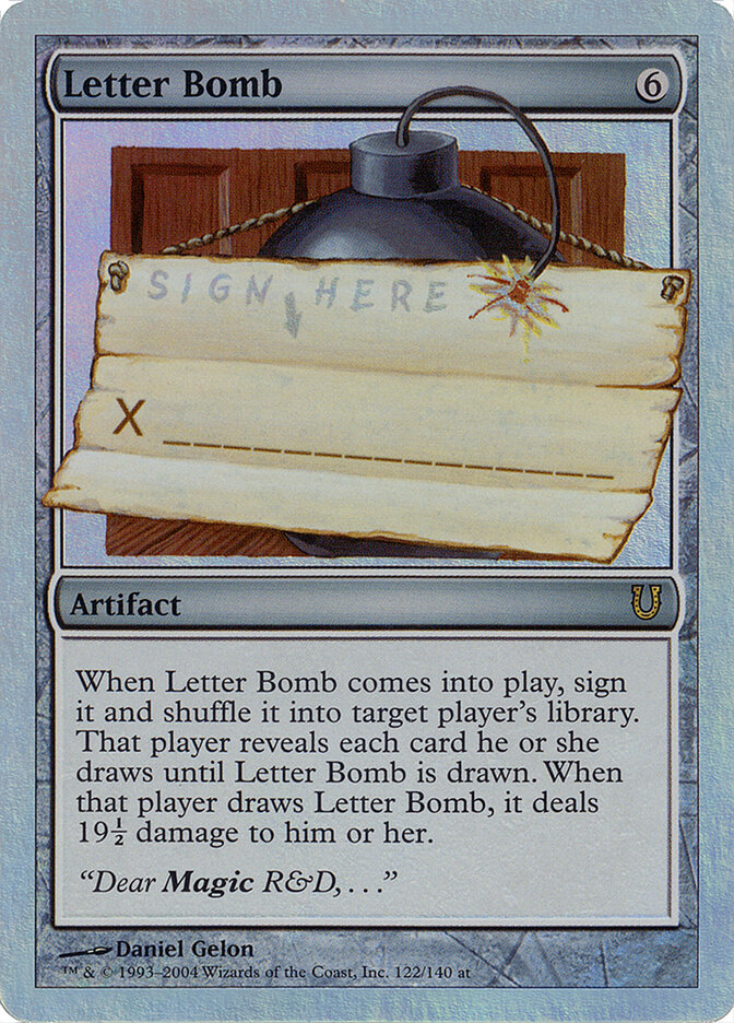 Letter Bomb (Unhinged)