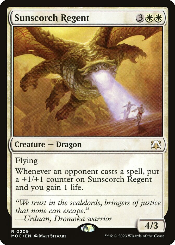 Sunscorch Regent (March of the Machine Commander)