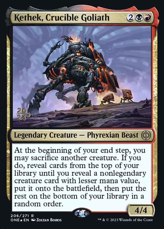 Kethek, Crucible Goliath (Phyrexia: All Will Be One Promos)