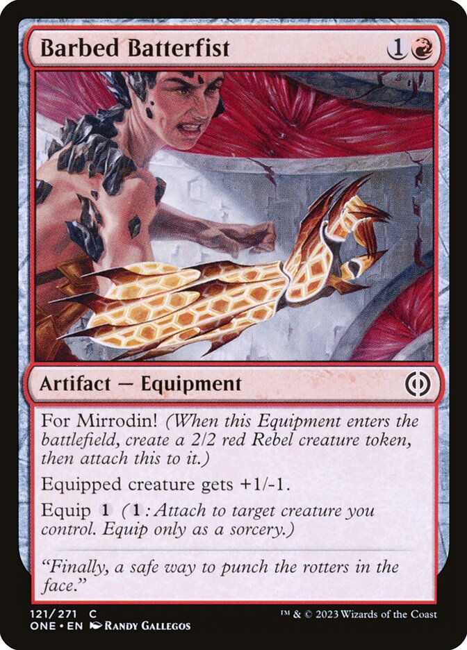 Barbed Batterfist (Phyrexia: All Will Be One)
