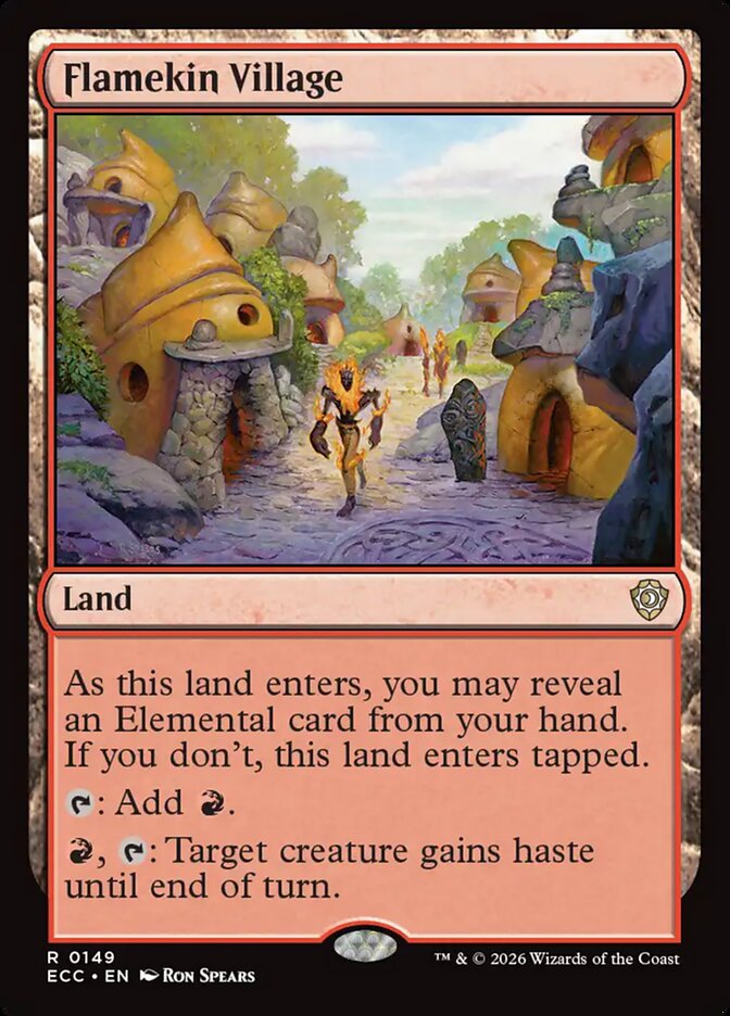 Flamekin Village (Lorwyn Eclipsed Commander)