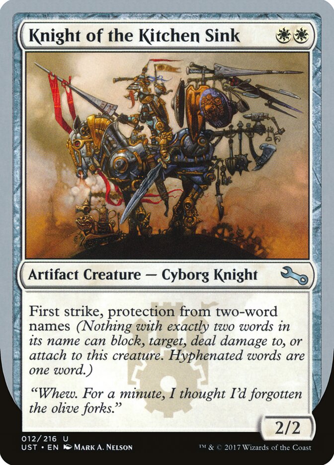 Knight of the Kitchen Sink (Unstable)