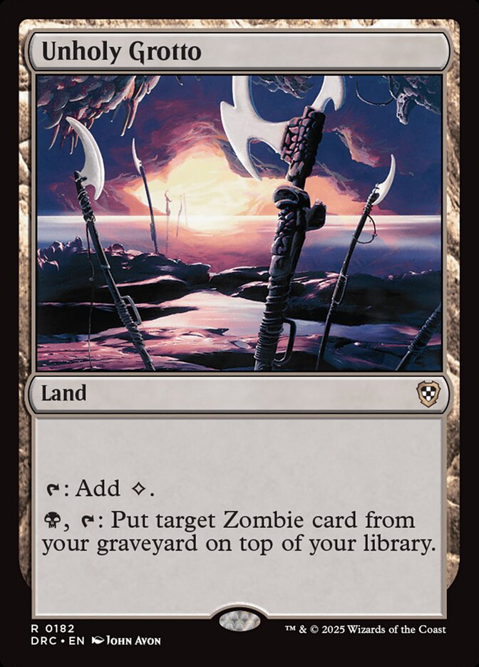 Unholy Grotto (Aetherdrift Commander)