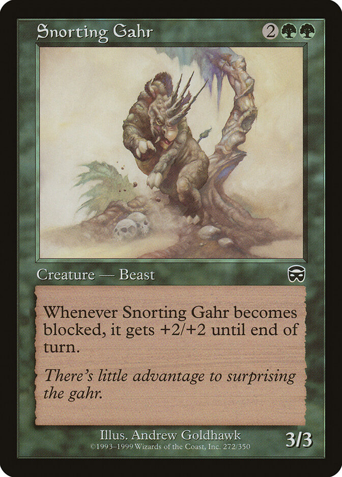 Snorting Gahr (Mercadian Masques)