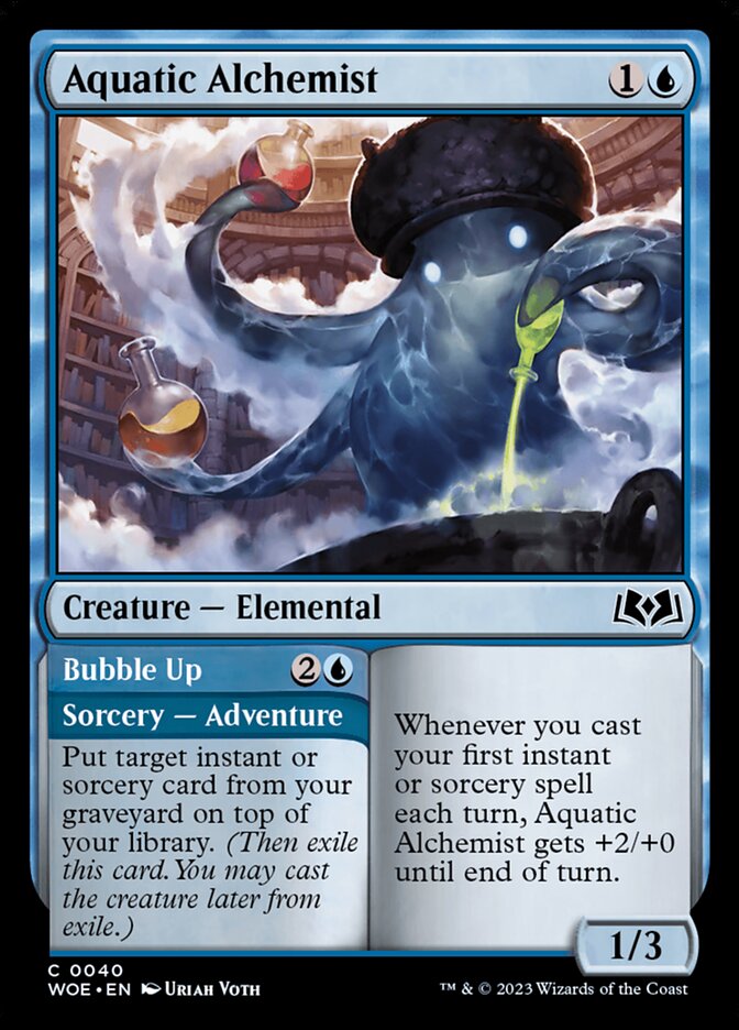 Aquatic Alchemist // Bubble Up (Wilds of Eldraine)