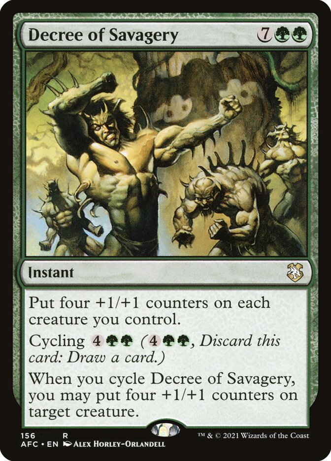 Decree of Savagery (Forgotten Realms Commander)
